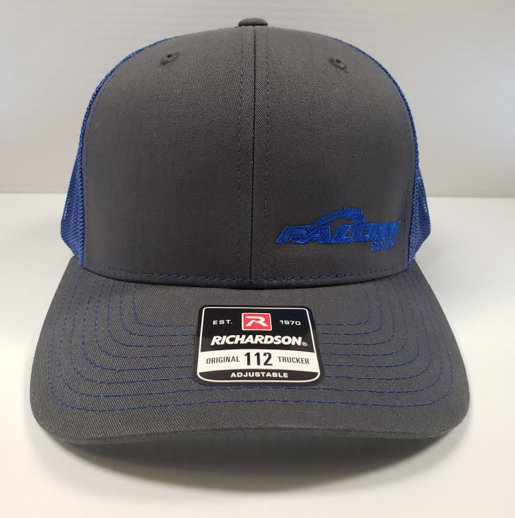 Falcon Boats Richardson 112 Hat Gray -  Royal Blue Mesh