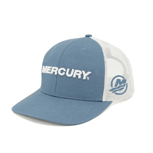 New Mercury Trucker Hat-Indigo/White Mesh
