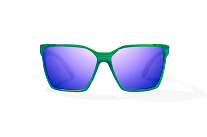 Bajio Eldora Sunglasses-Small-Green Glass Gloss/Violet Glass
