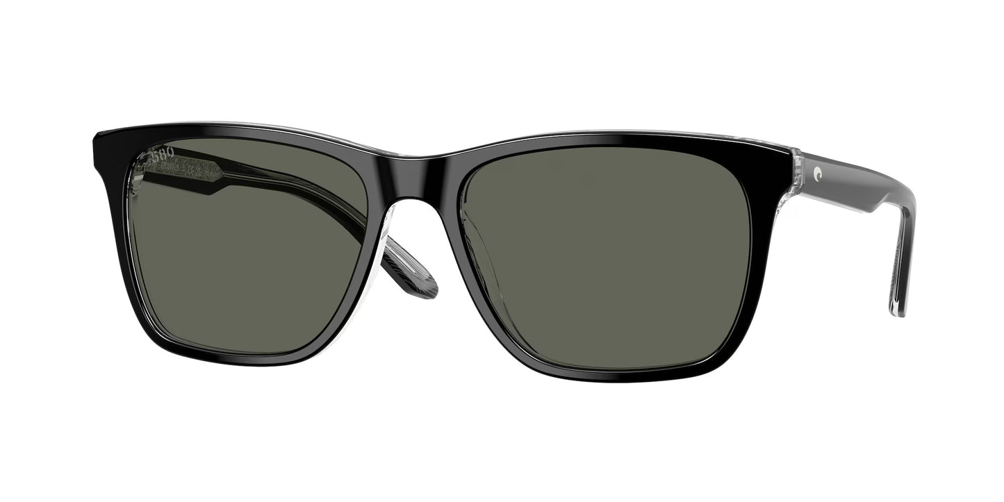 New Authentic Costa Sunglasses-Gravels-Black/Gray Lens-580G