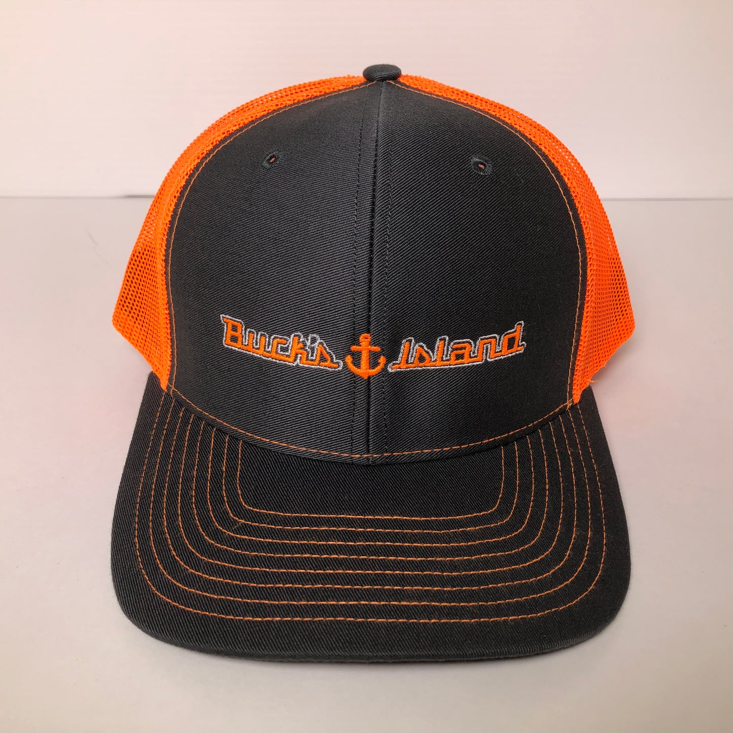 Charcoal/Neon Orange Mesh