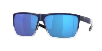 New Authentic Costa Rincon Sunglasses-Matte Deep Blue Fade/Blue Mirror-580G
