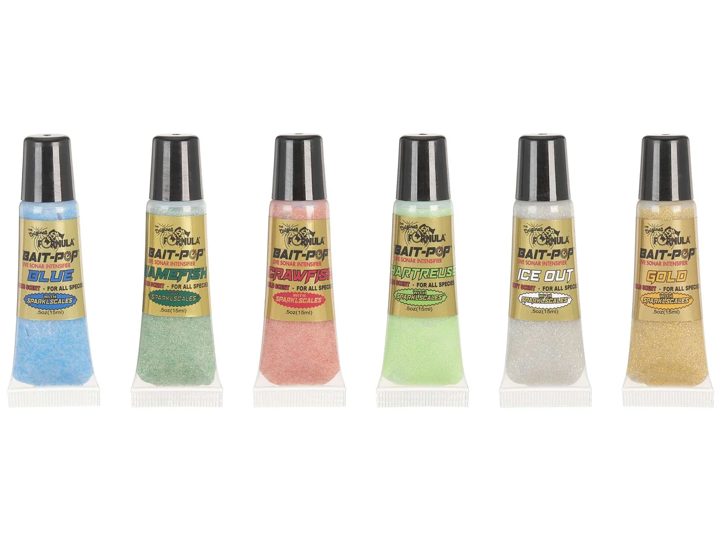 Bait-Pop Scott Martin Pro  6 Pack-Chartreuse, Gold, Crawfish, Gamefish, Blue, Ice Out