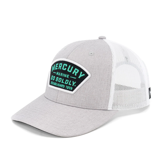 New Mercury Hat-Go Boldly Patch - Gray Heather