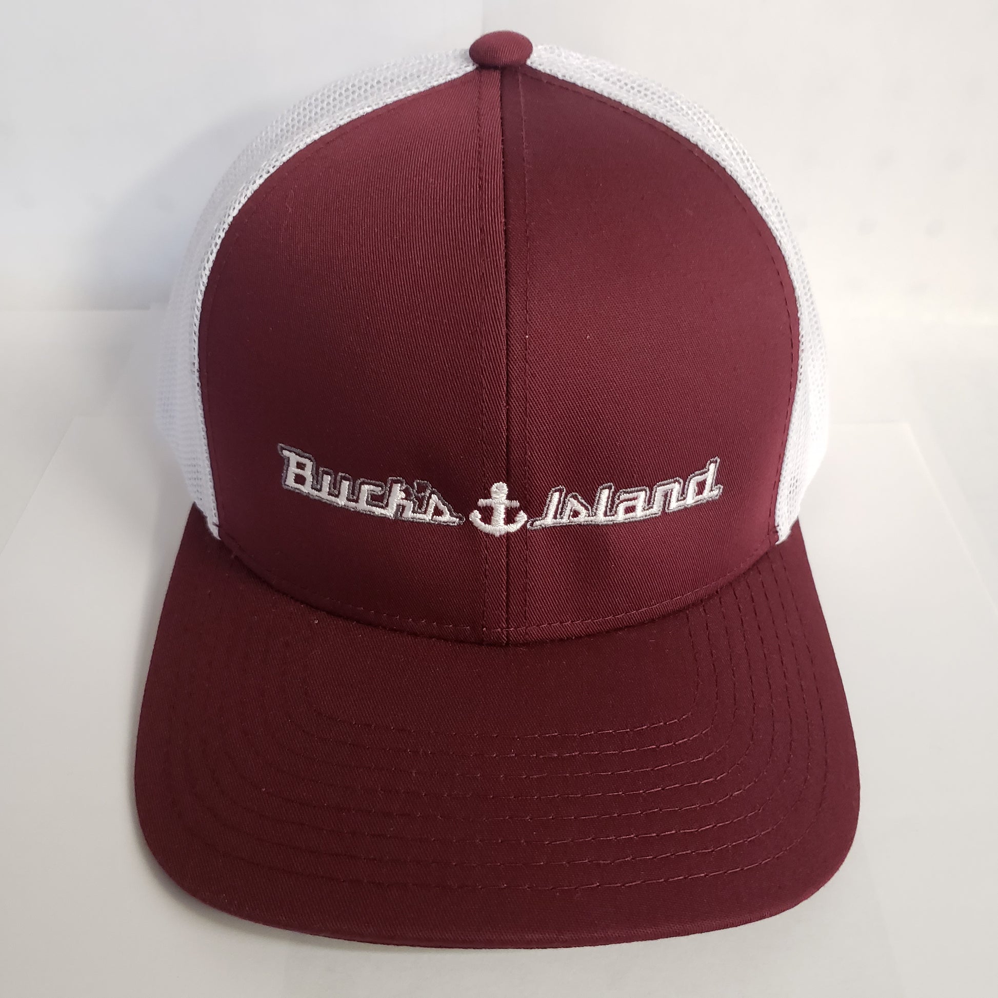 Maroon/White