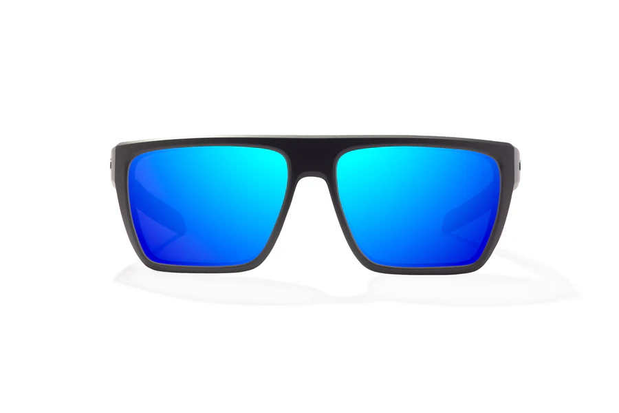 Bajio Zapata Sunglasses-XLarge-Black Matte/Blue Glass