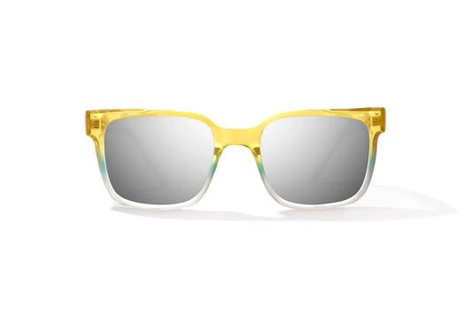 Bajio Paila Sunglasses-Large-Green Blue Sky Gloss/Silver Polycarbonate