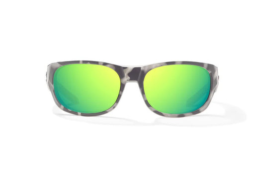 Bajio Darien Sunglasses-Medium-Brown Rock Matte/Green Polycarbonate