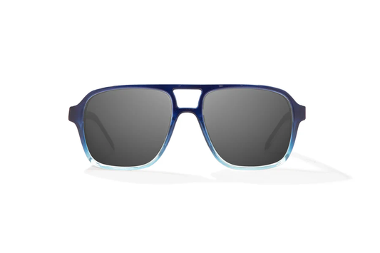 Bajio 12 South Sunglasses-Large-Blue Sky Gloss/Gray Polycarbonate