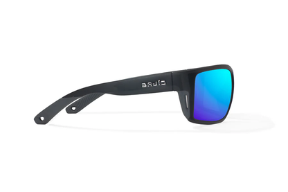 Bajio Bales Beach Sunglasses-Large-Black Matte/Blue Polycarbonate