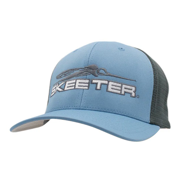 New Authentic Skeeter Flexfit Trucker Hat-Allure Blue/Graphite