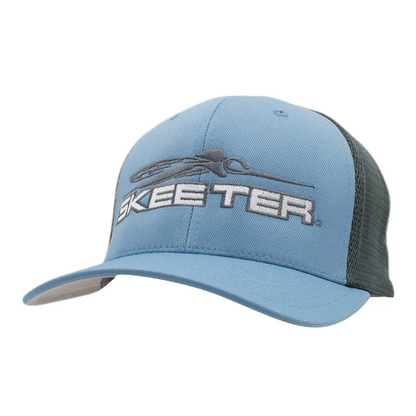New Authentic Skeeter Flexfit Trucker Hat-Allure Blue/Graphite