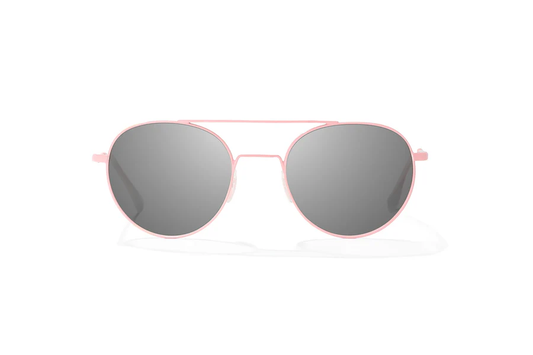 Bajio Tionia Sunglasses-Small-Light Pink Glass Matte/Gray Glass
