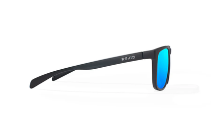 Bajio Calda Sunglasses-Small-Black Matte/Blue Glass
