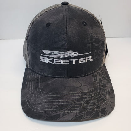New Authentic Skeeter Hat -Charcoal Gray/ Kryptek / Gray Mesh