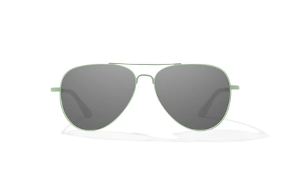 Bajio Soldado Sunglasses-Medium-Light Green Glass Matte/Gray Glass