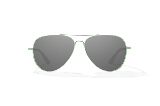 Bajio Soldado Sunglasses-Medium-Light Green Glass Matte/Gray Glass