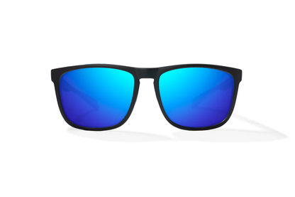 Bajio Calda Sunglasses-Small-Black Matte/Blue Glass