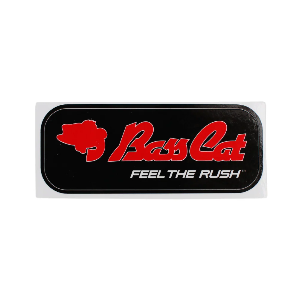 Bass Cat Decal-4.5"-Black