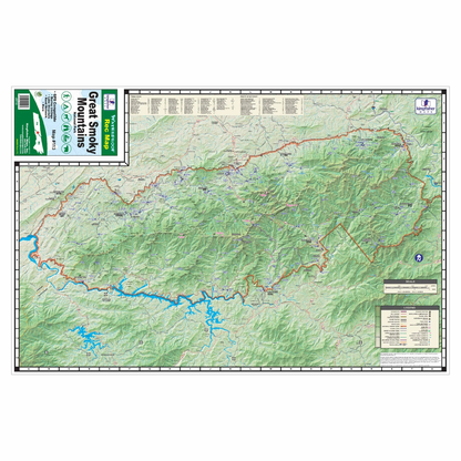 Kingfisher Map-Great Smoky Mountain National Park