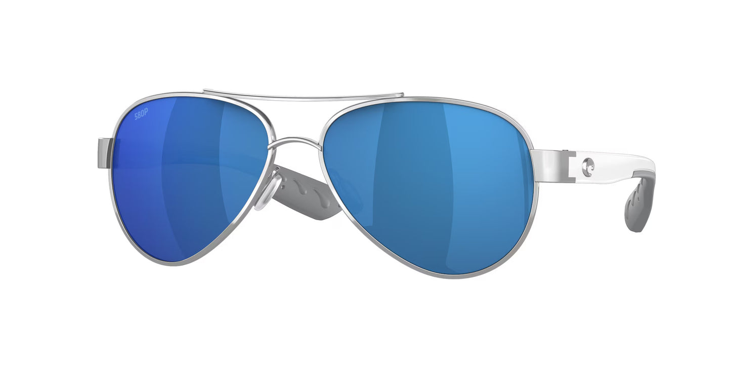 New Authentic Costa Sunglasses-Loreto-Palladium/Blue Mirror-580P