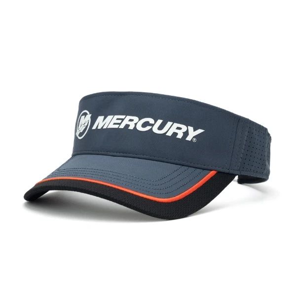 New Mercury Visor-Navy/Red Stripe