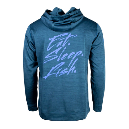 New Authentic Skeeter Simms Performance Hoodie-Midnight/Neptune Challenger-