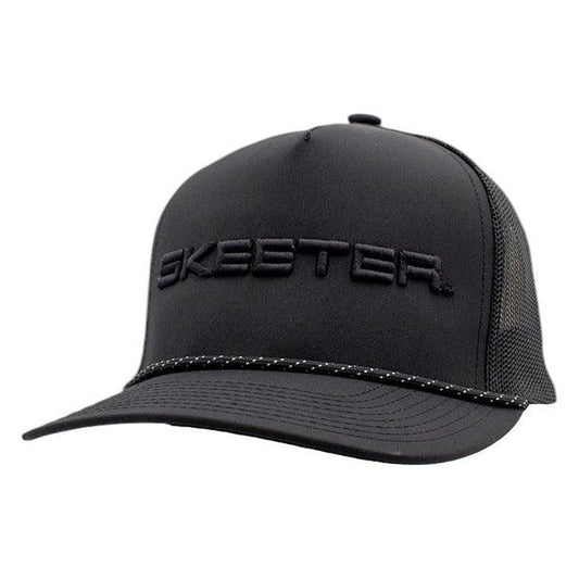 New Authentic Skeeter Black Puff Weekender Rope Hat