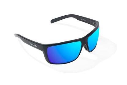 Bajio Sigs Sunglasses-Medium-Black Gloss/Blue Glass