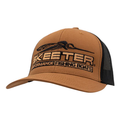 New Authentic Skeeter Hat-Caramel/Black Mesh