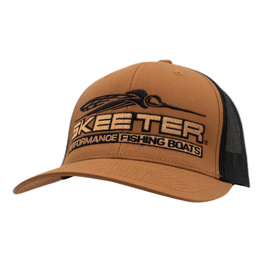 New Authentic Skeeter Hat-Caramel/Black Mesh