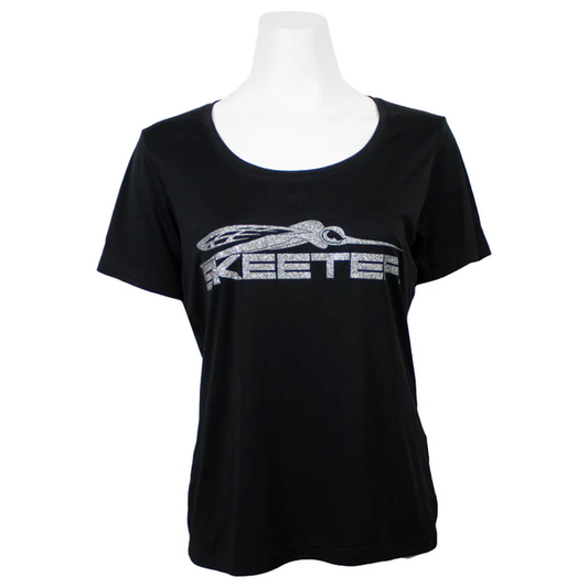 New Authentic Ladies Black UPF Short Sleeve Performance Shirt-