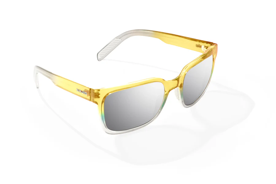 Bajio Paila Sunglasses-Large-Green Blue Sky Gloss/Silver Polycarbonate