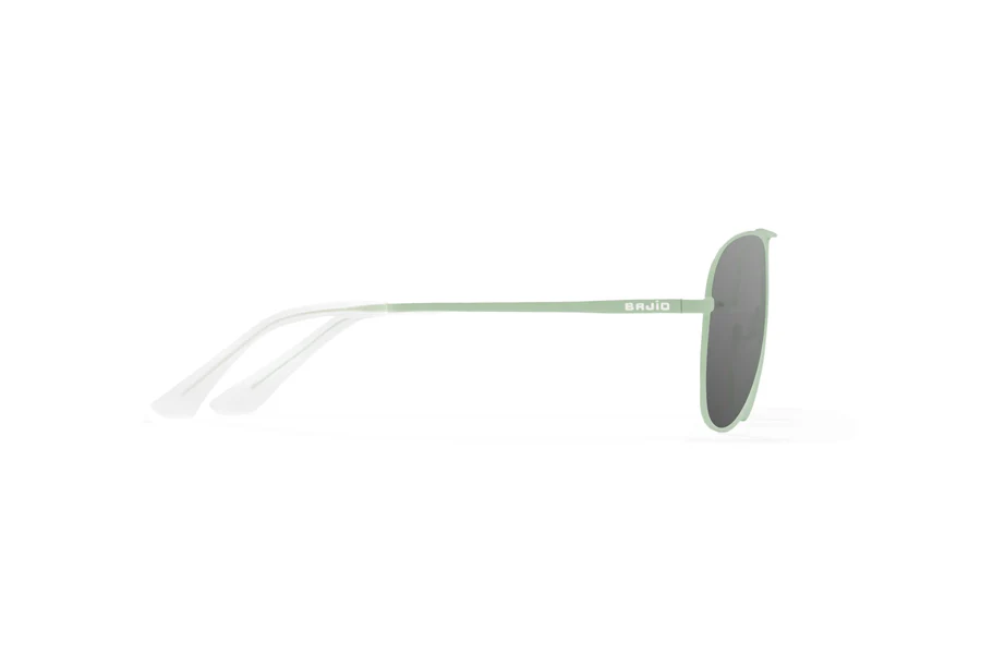Bajio Soldado Sunglasses-Medium-Light Green Glass Matte/Gray Glass