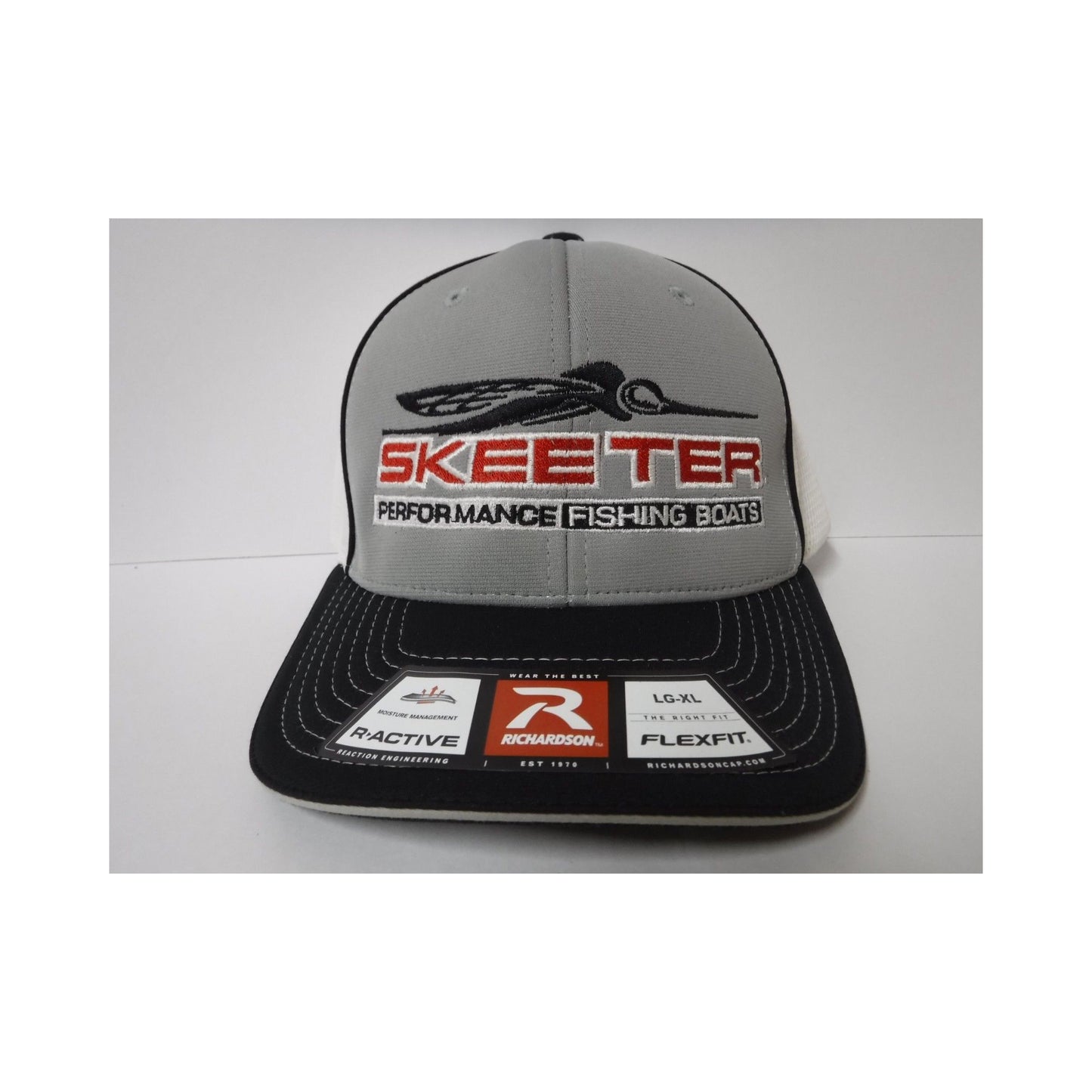 Gray/ Black Bill/ Richardson/ Sportmesh/ Back White Mesh Large/ XL