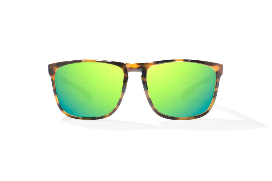 Bajio Calda Sunglasses-Small-Brown Tortoise Gloss/Green Glass