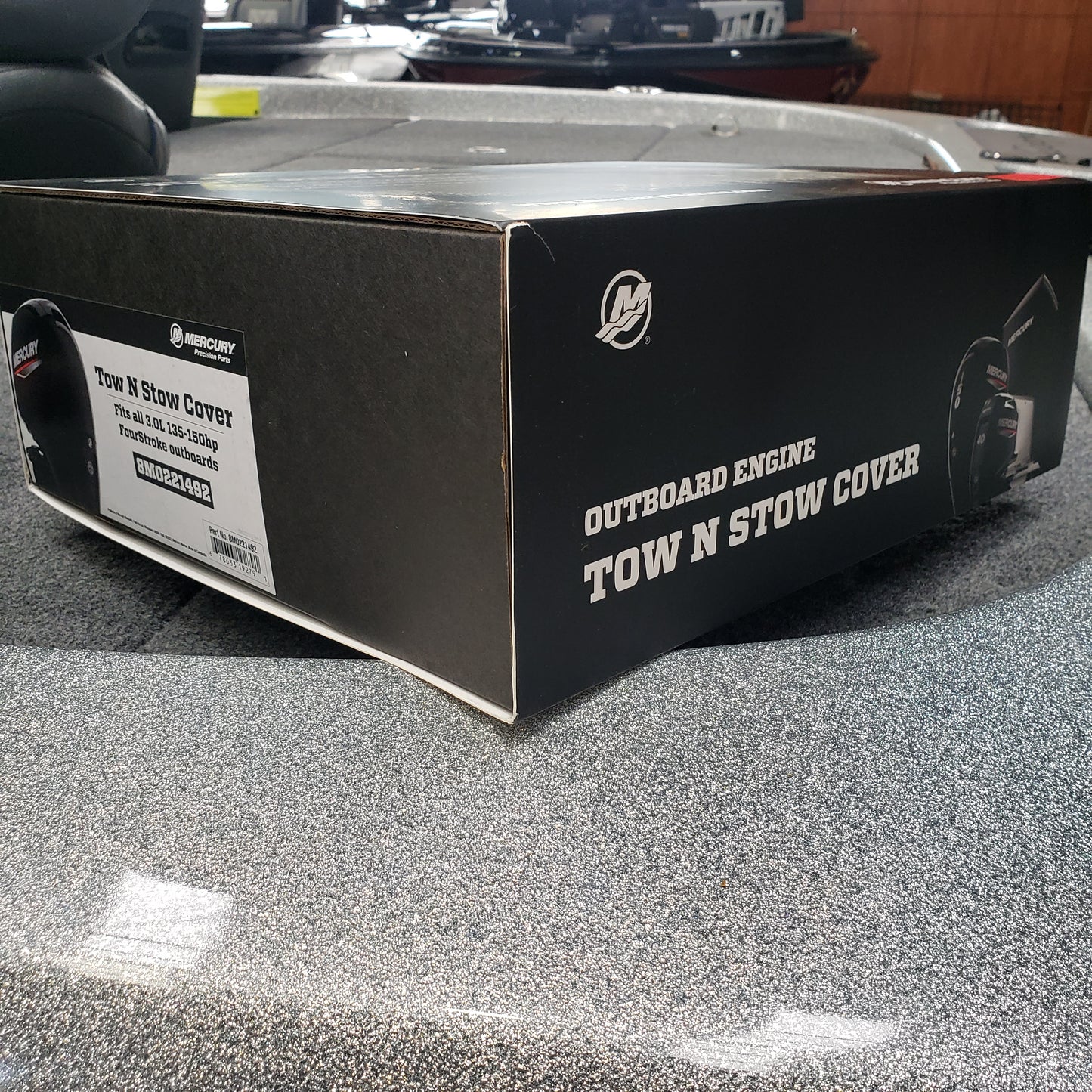 New Authentic Mercury Tow-n-Stow Engine Cover-135-150 HP 3.0L  4 Stroke-Black