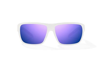 Bajio Rigolets Sunglasses-Small-White Glass Matte/Violet Polycarbonate