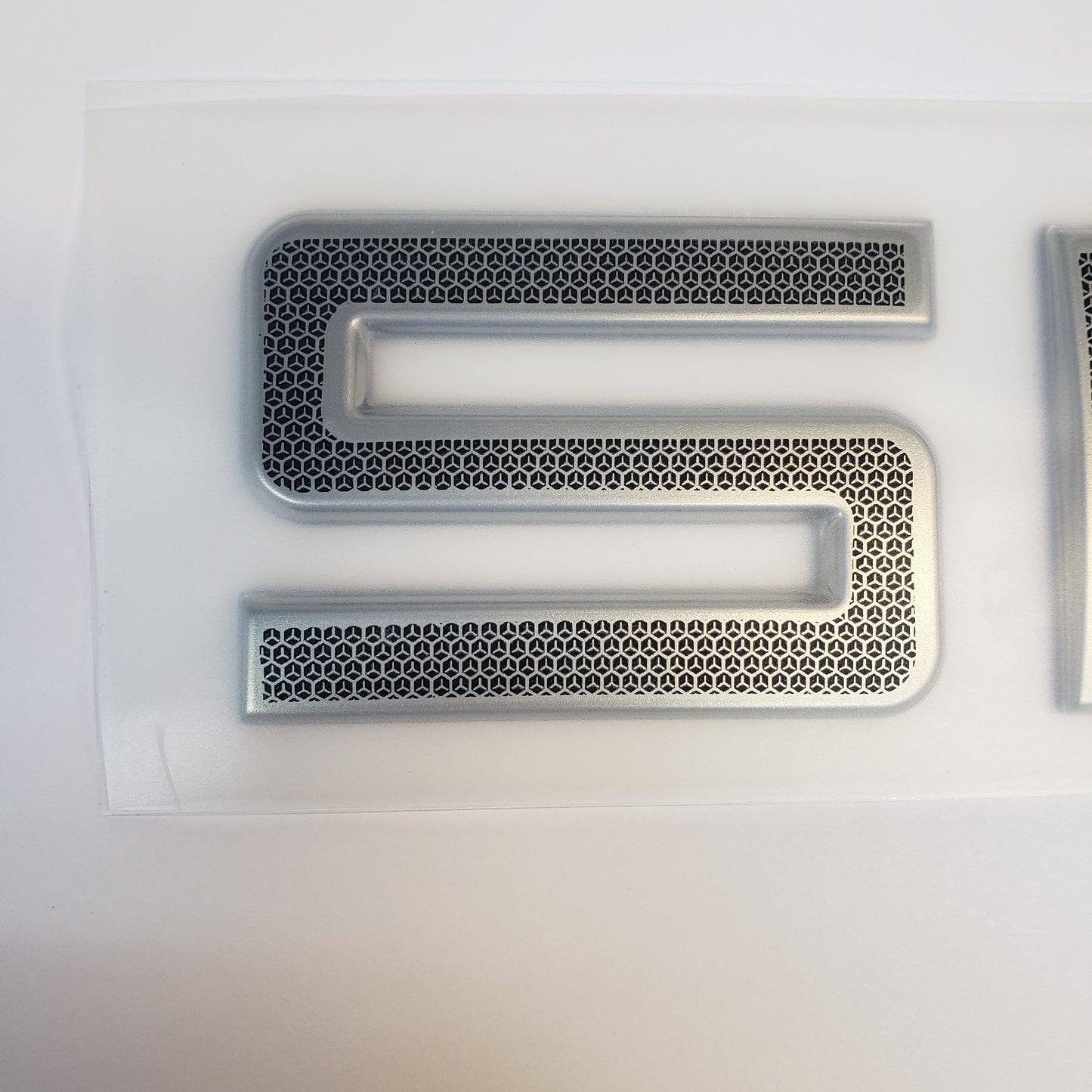 New Authentic SKEETER Emblem-Chrome/Black Grid-2" x 25"