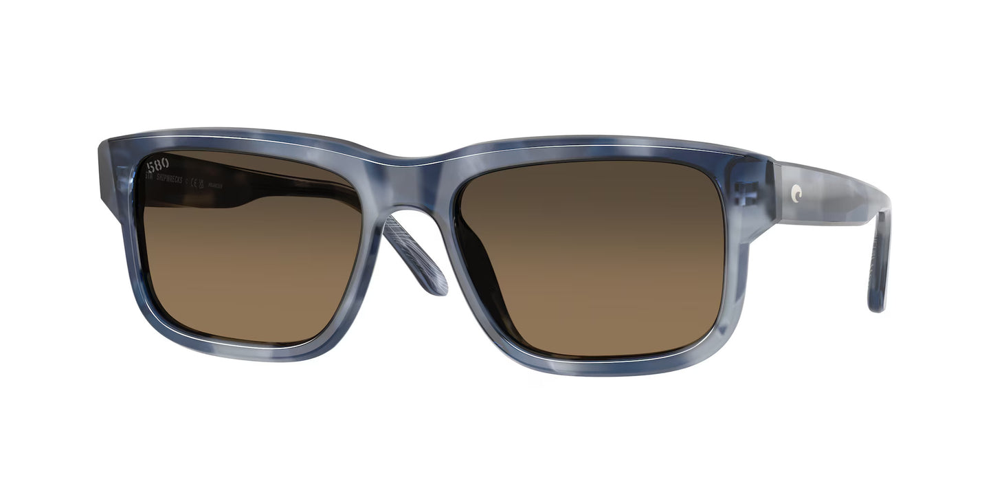 New Authentic Costa Sunglasses-Shipwrecks-Somos Blue Tortoise/Copper Gradient-580G