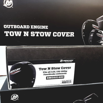New Authentic Mercury Tow-n-Stow Engine Cover-135-150 HP 3.0L  4 Stroke-Black