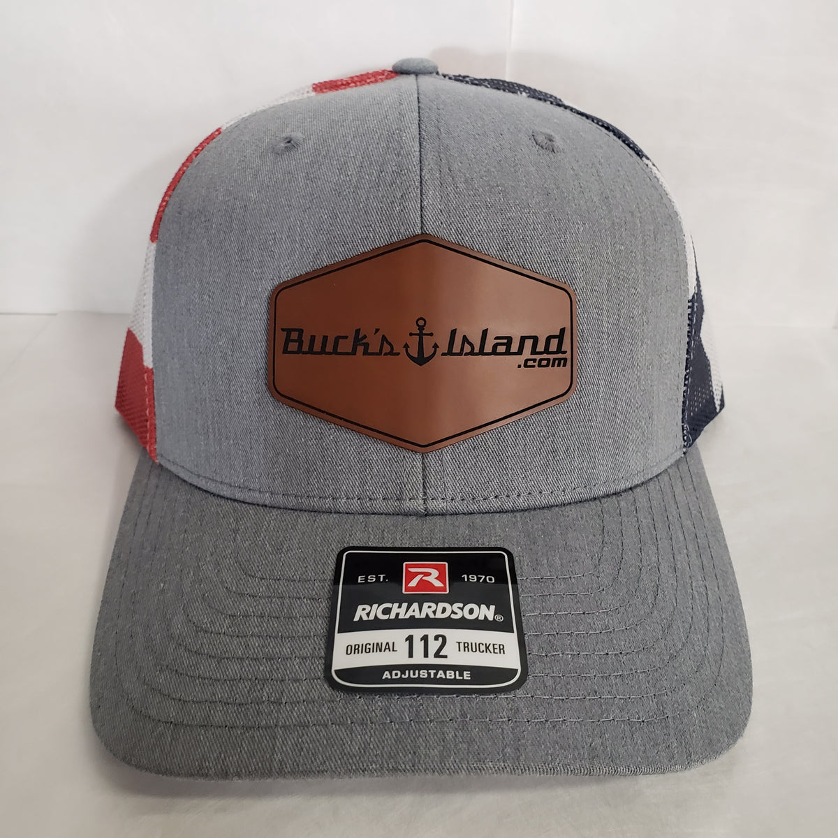 Bucks Island Patch Printed Mesh Back Hat-112PM-