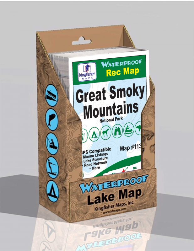 Kingfisher Map-Great Smoky Mountain National Park