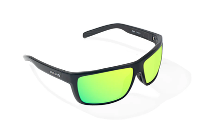 Bajio Sigs Sunglasses-Medium-Black Gloss/Green Glass