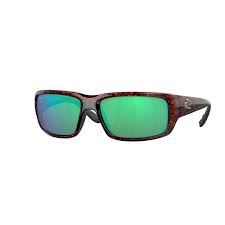 New Authentic Costa Fantail Sunglasses-Tortoise/Green Mirror-580G