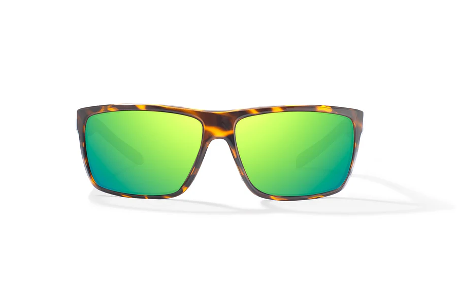 Bajio Sigs Sunglasses-Medium-Brown Tortoise Gloss/Green Glass
