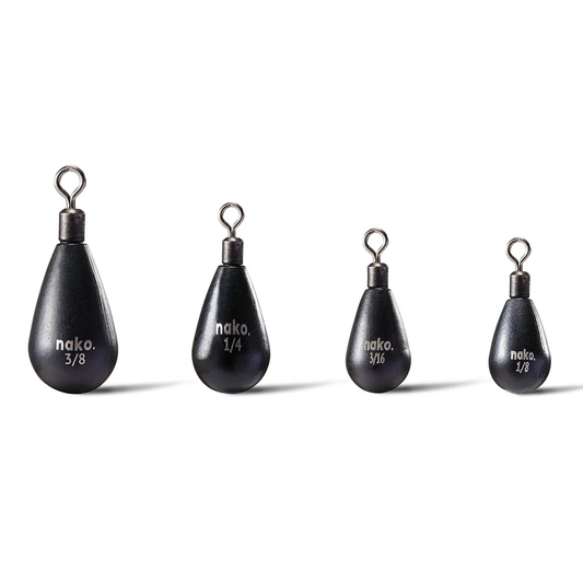 Nako Tungsten Tear Free Rig Weight-No Chip Black-5 pk.-