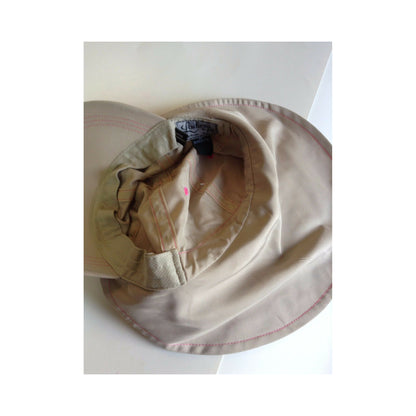 New Authentic Outdoor Guide Ladies Cap Khaki with Pink Stitching/ Drawstring Sunblock