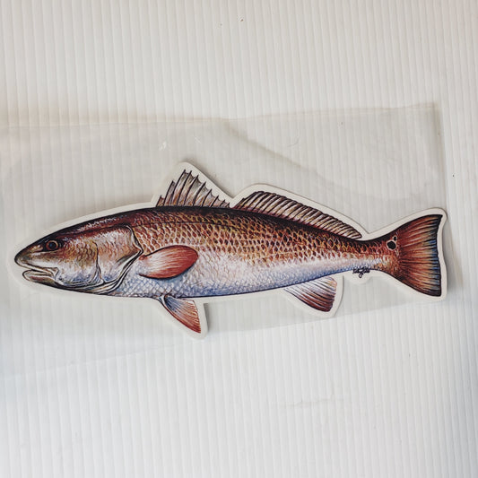 New FishCals Decal Red Drum Decal 10 1/2"