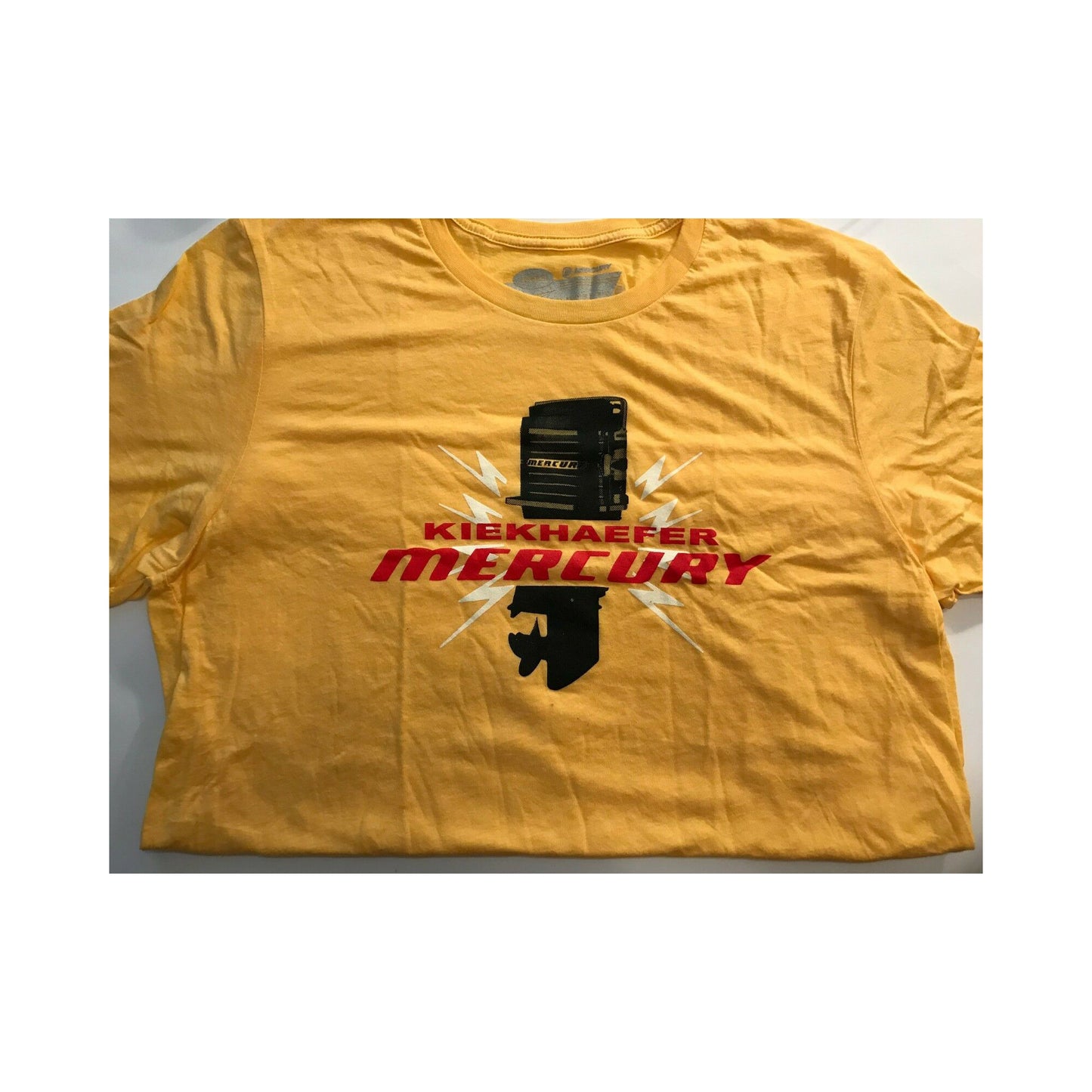 New Authentic Mercury SS Shirt 2XL -Phantom Yellow Kiekhaefer Motor